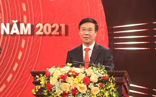Phát biểu của đồng chí Võ Văn Thưởng, Ủy viên Bộ Chính trị, Thường trực Ban Bí thư tại Lễ trao Giải báo chí toàn quốc về xây dựng Đảng (mang tên Búa liềm vàng) lần thứ VI - năm 2021